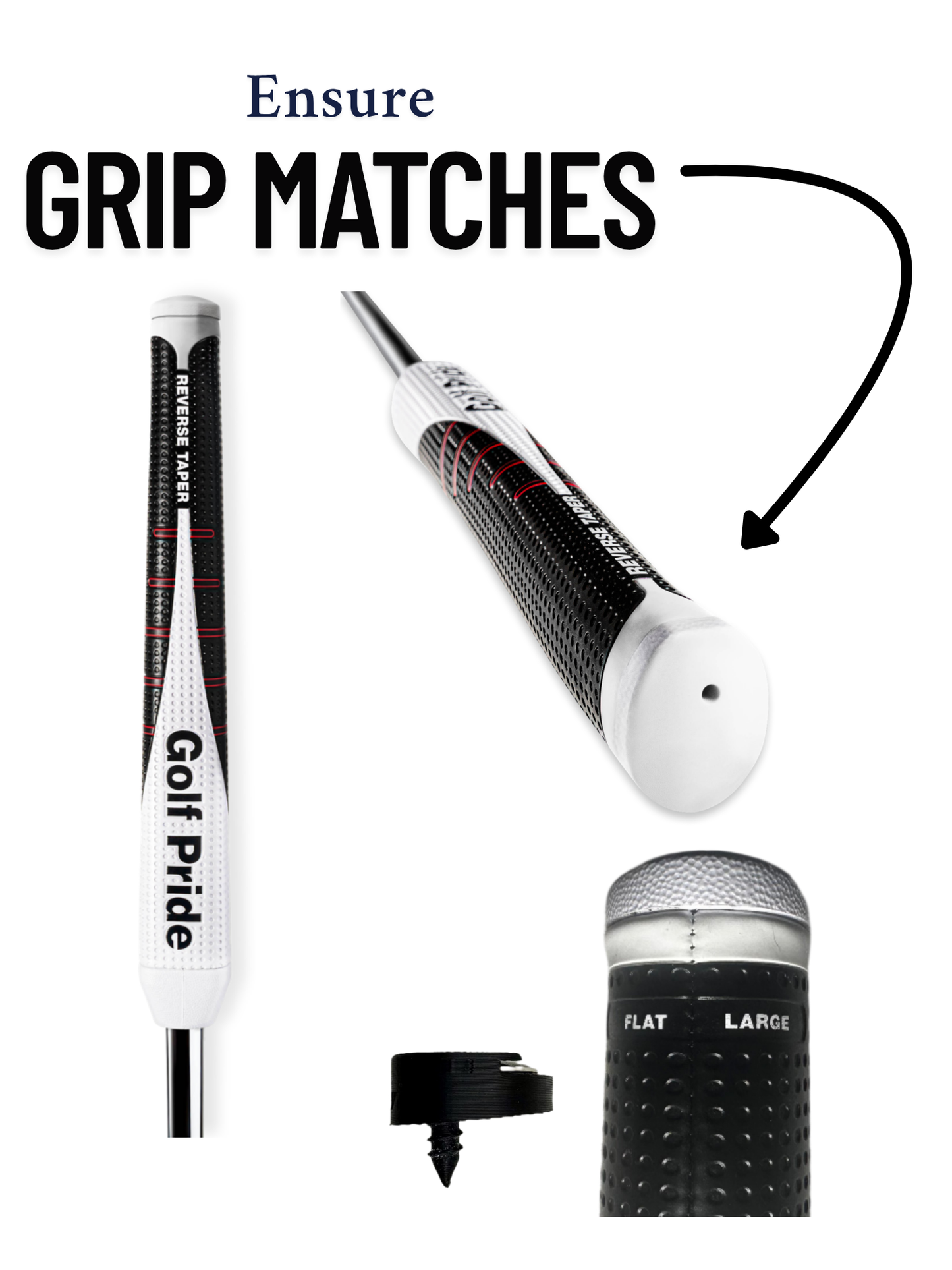 Golf Pride Reverse Taper - Large Flat - BogeyPutt