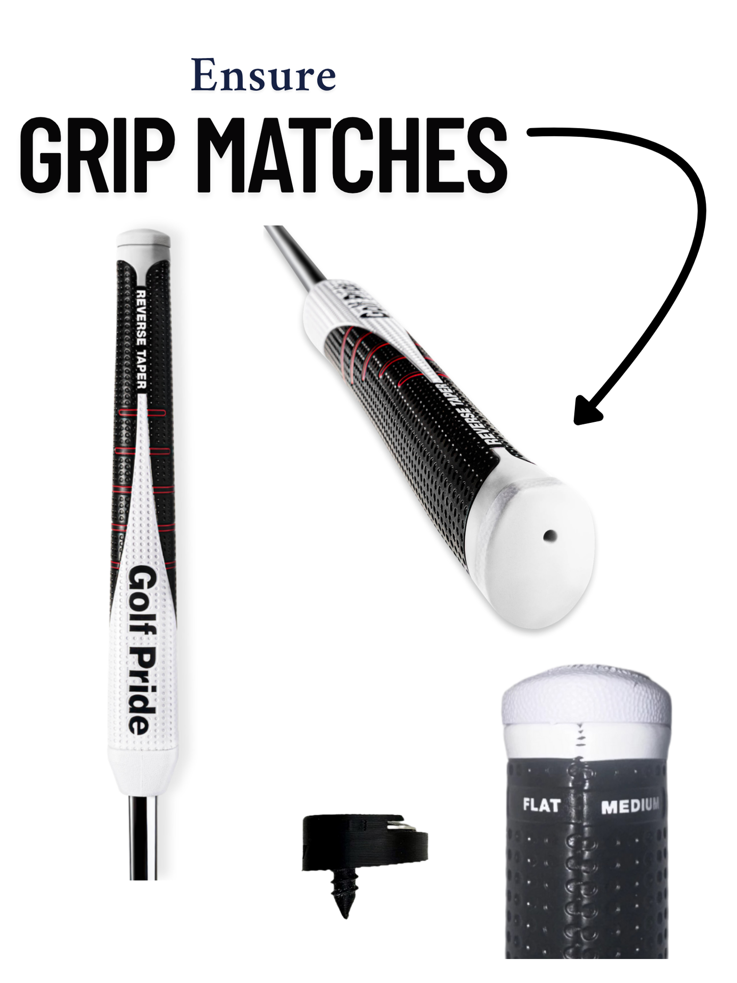 Golf Pride Reverse Taper - Medium Flat - BogeyPutt